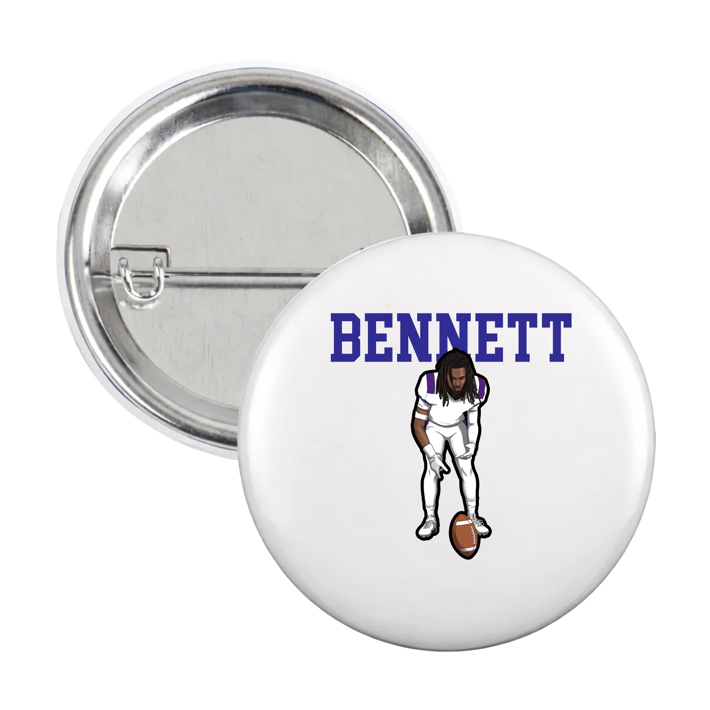 Game Day Button — Shirsey in White