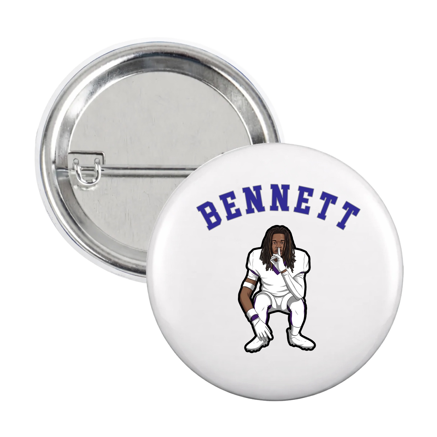 Game Day Button — Shirsey Arch in White
