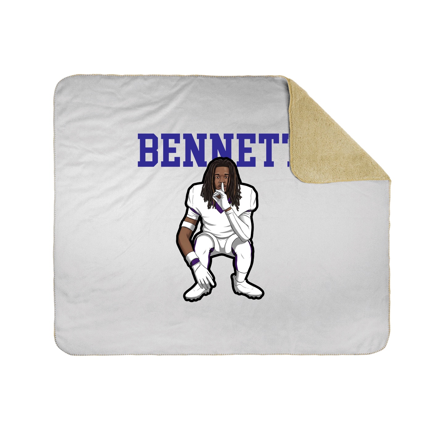 Throw Blanket — Shirsey in White