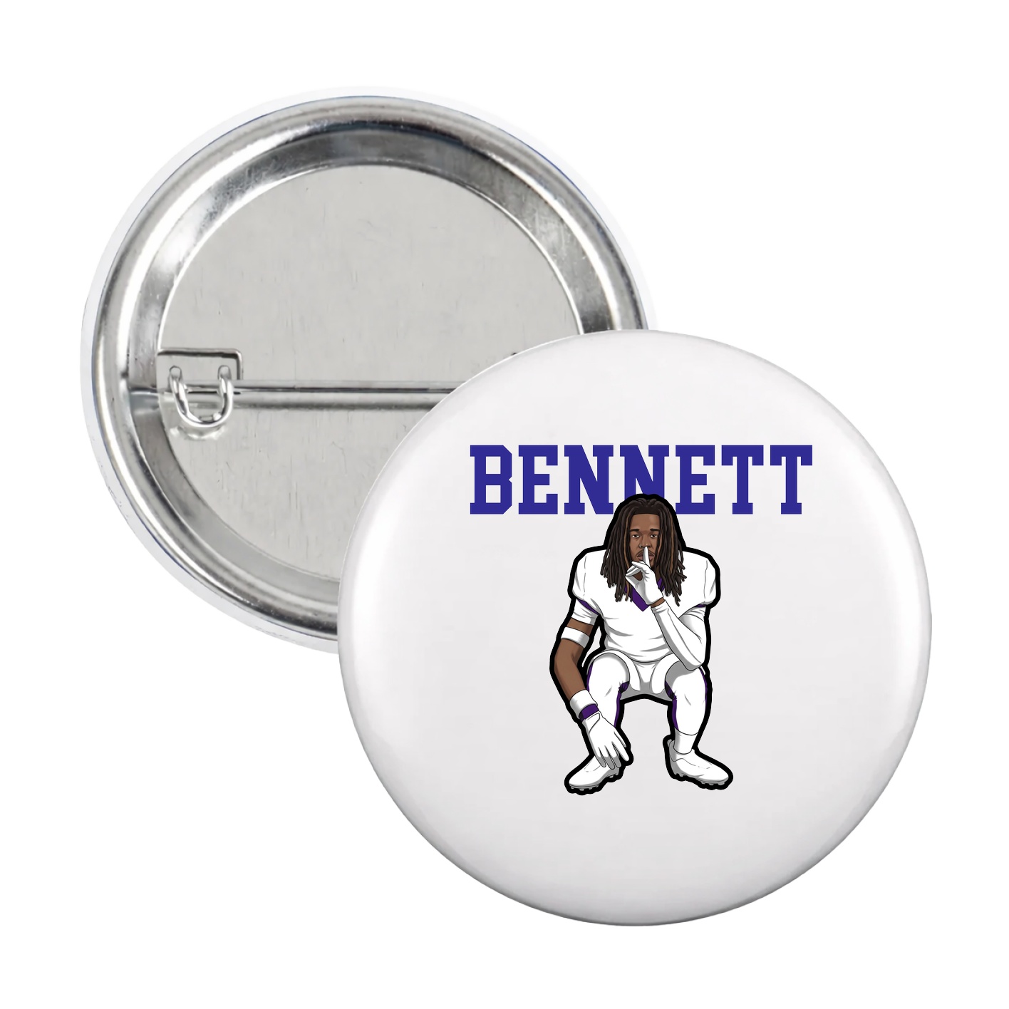 Game Day Button — Shirsey in White