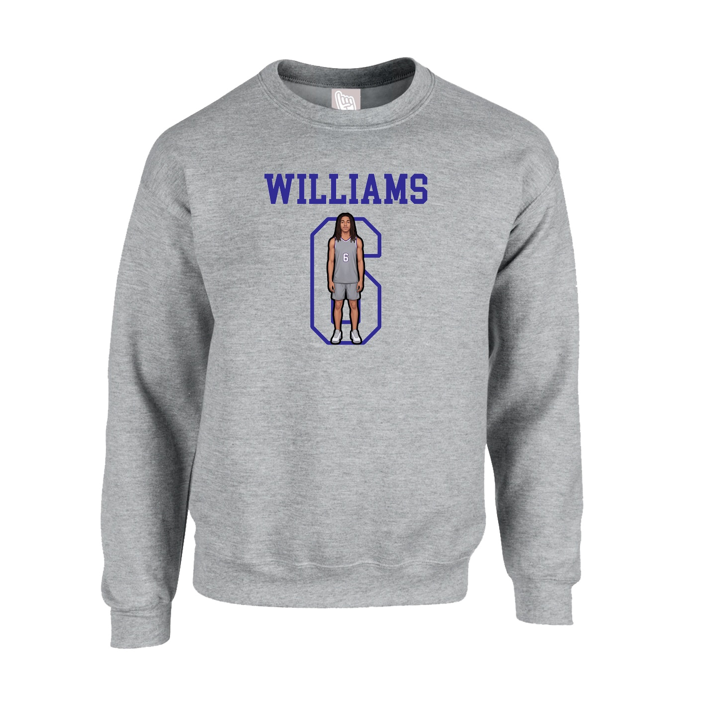 Fleece Crew — Shirsey in Grey