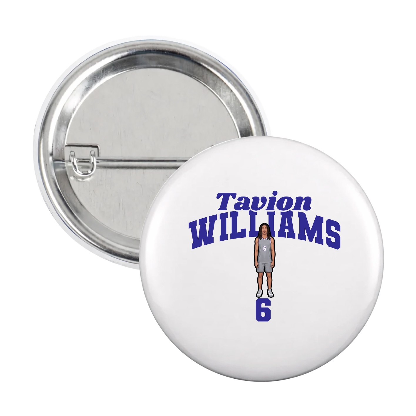 Game Day Button — Signature Arch in White