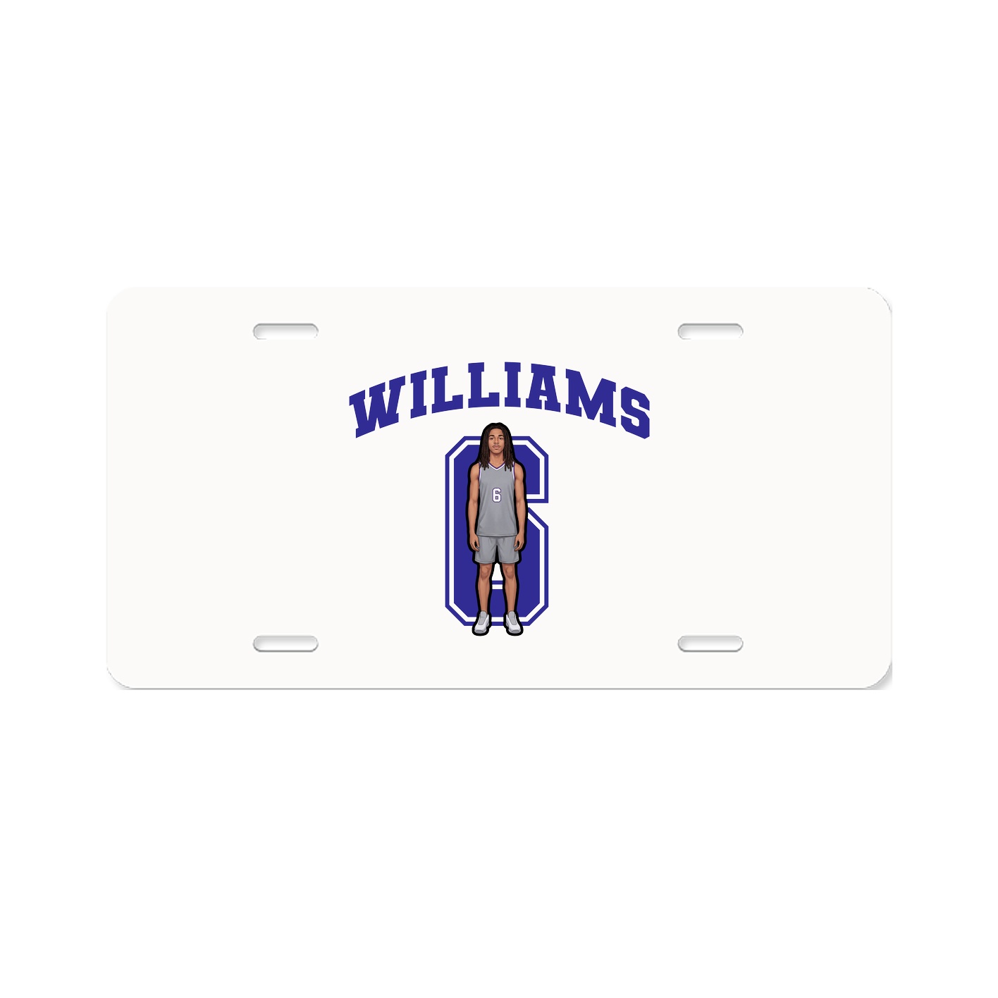 License Plate — Number in Classic