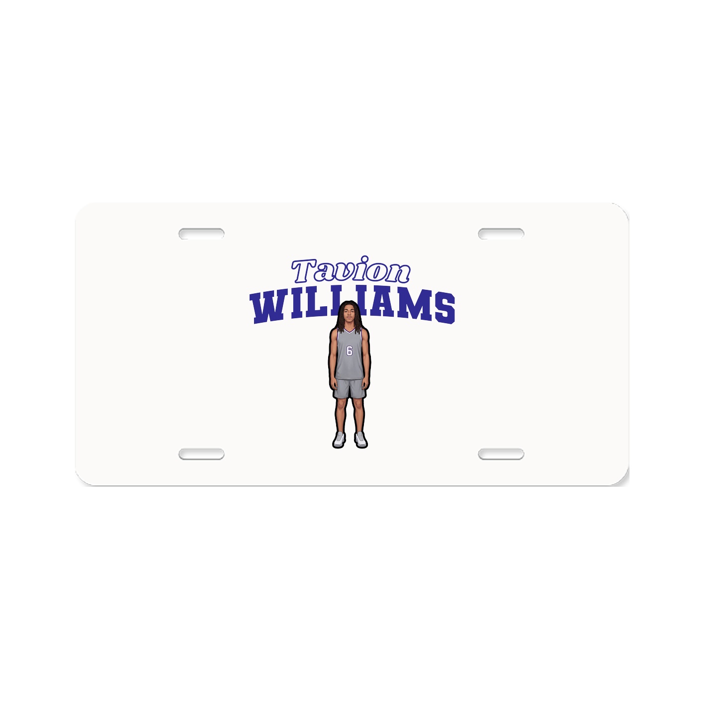 License Plate — Name Arch in Classic