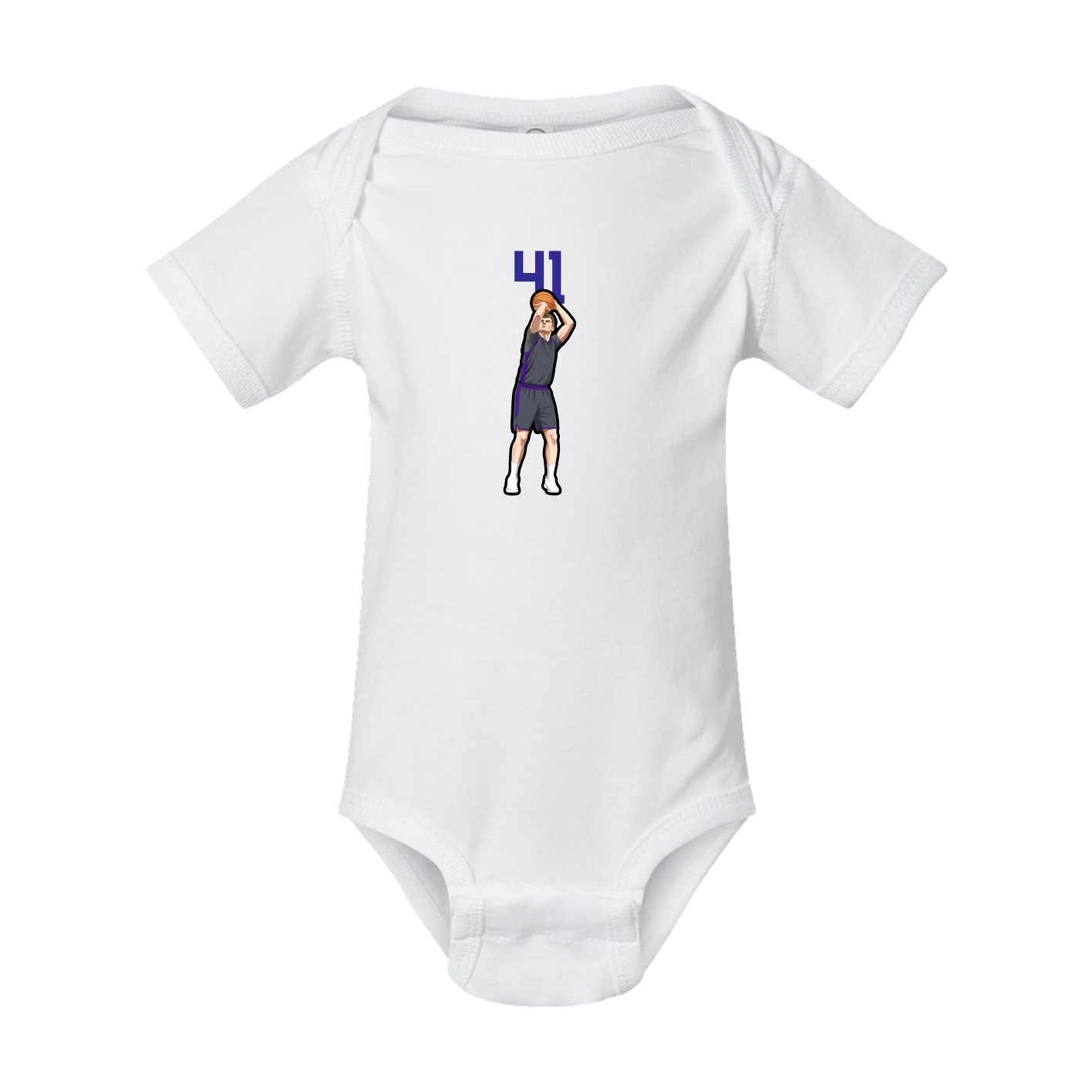 Baby Onesie — Number Top in White