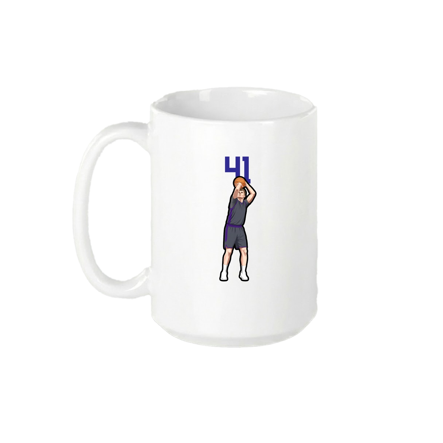 15oz Coffee Mug — Number Top in White
