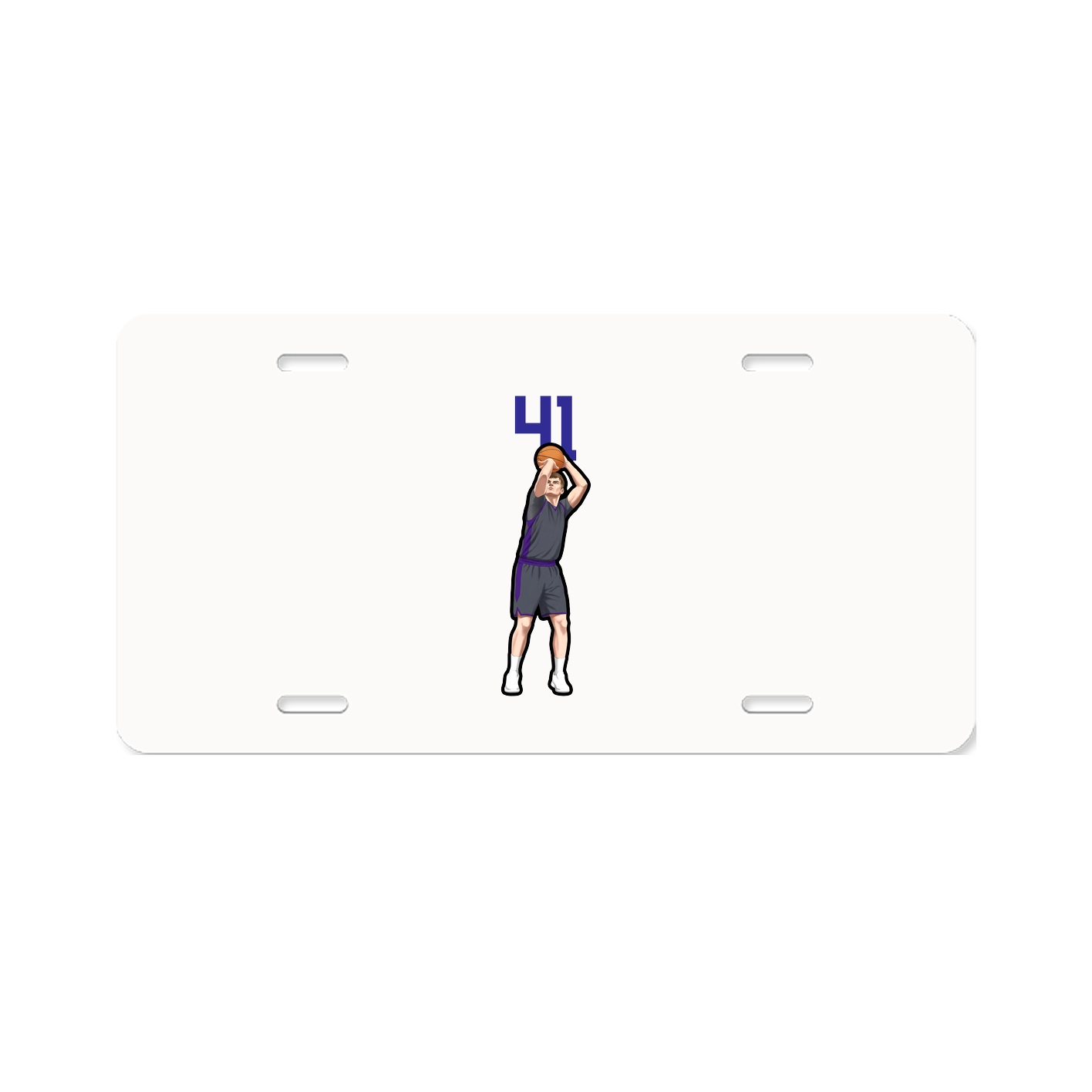 License Plate — Number Top in Classic