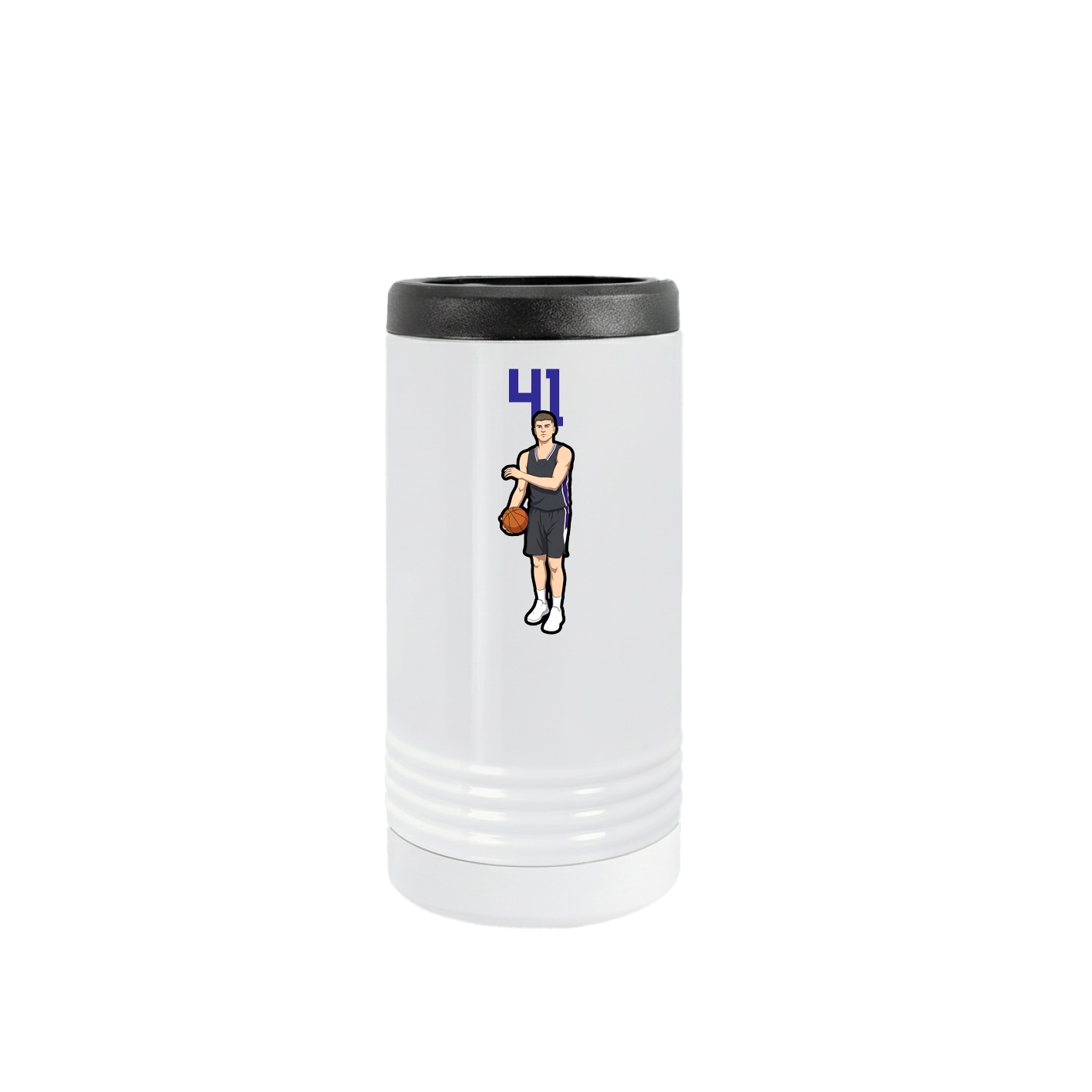 Slim Beverage Holder — Number Top in White