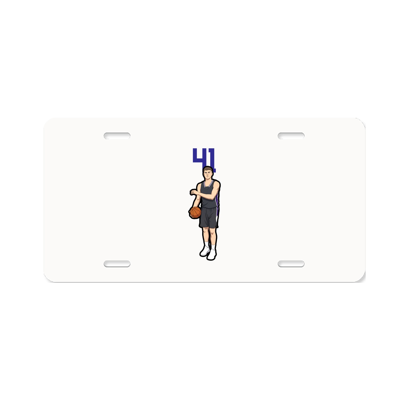 License Plate — Number Top in Classic