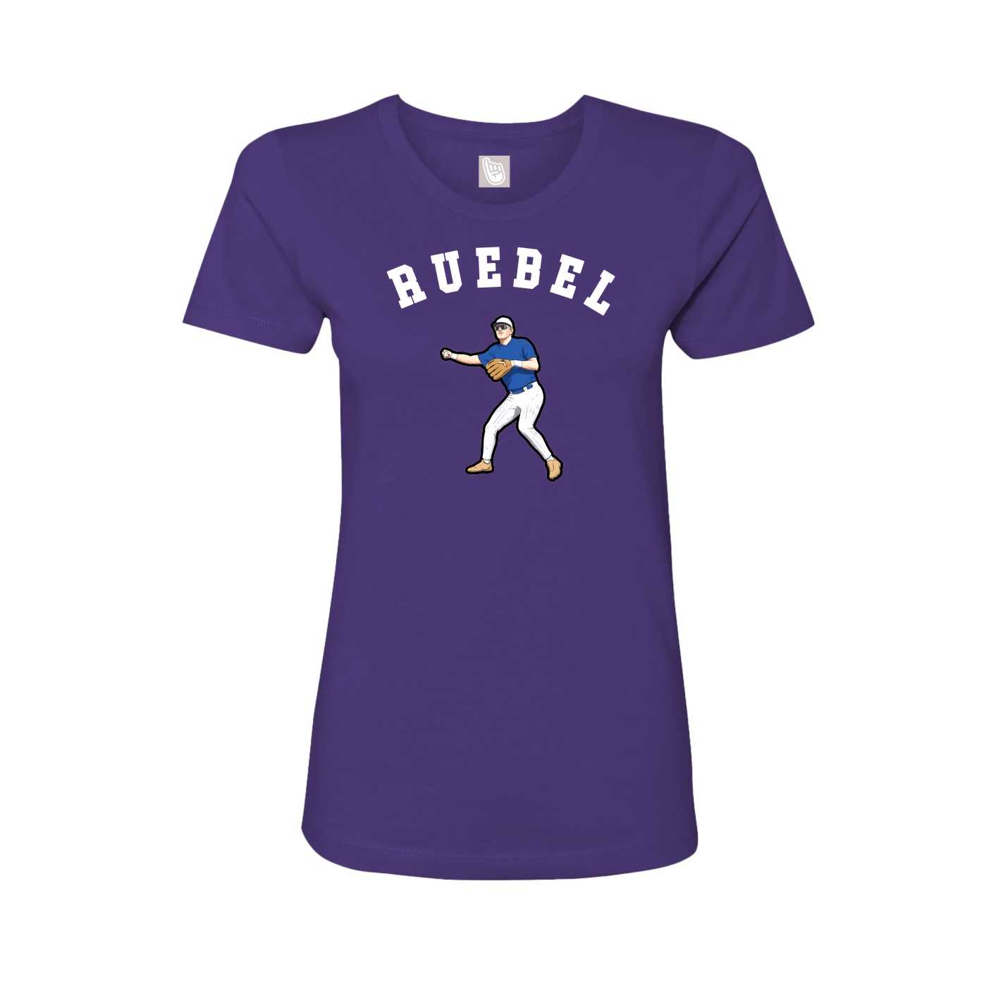 Fitted Women's Tee — Shirsey Arch in Purple