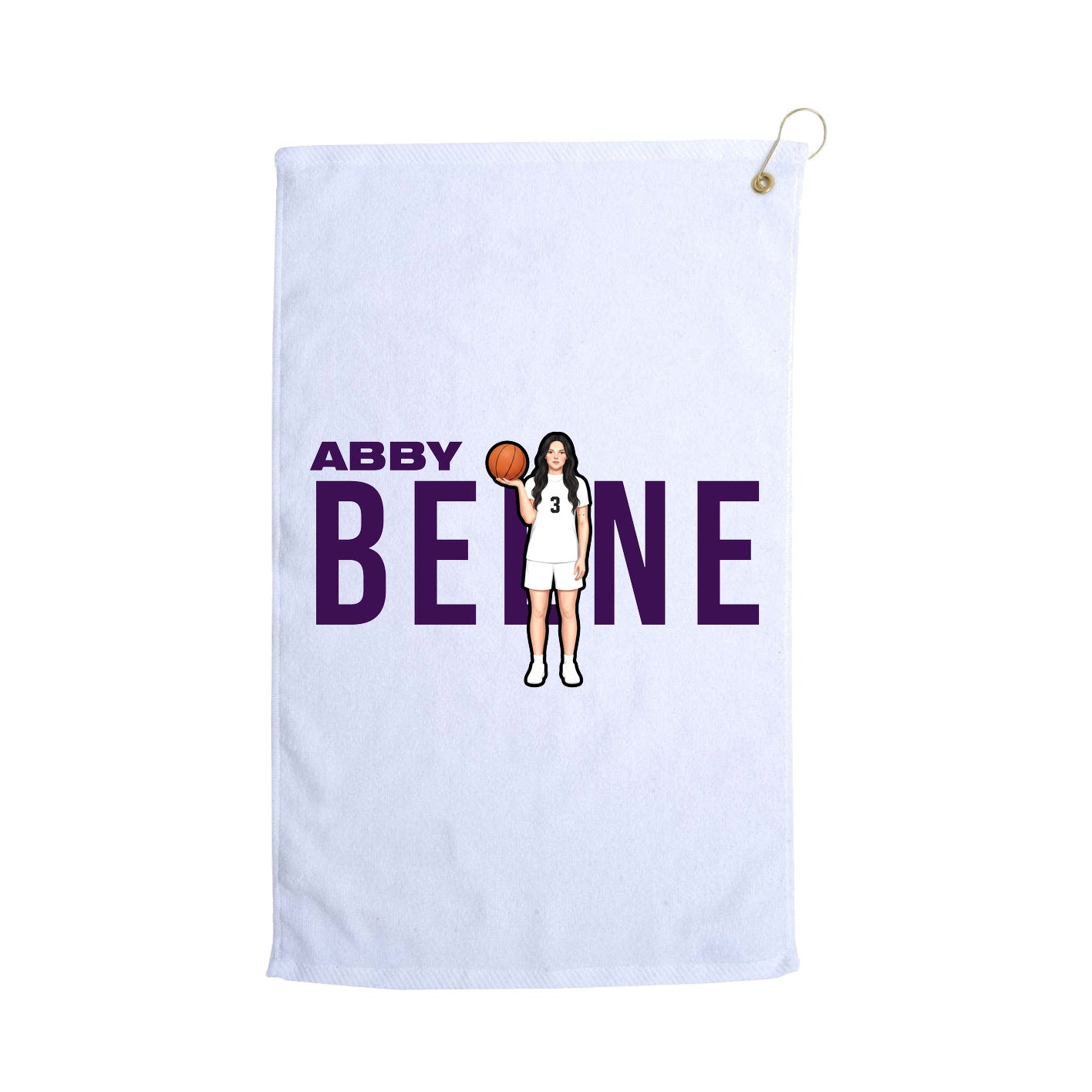 Golf Towel — Player Name in White
