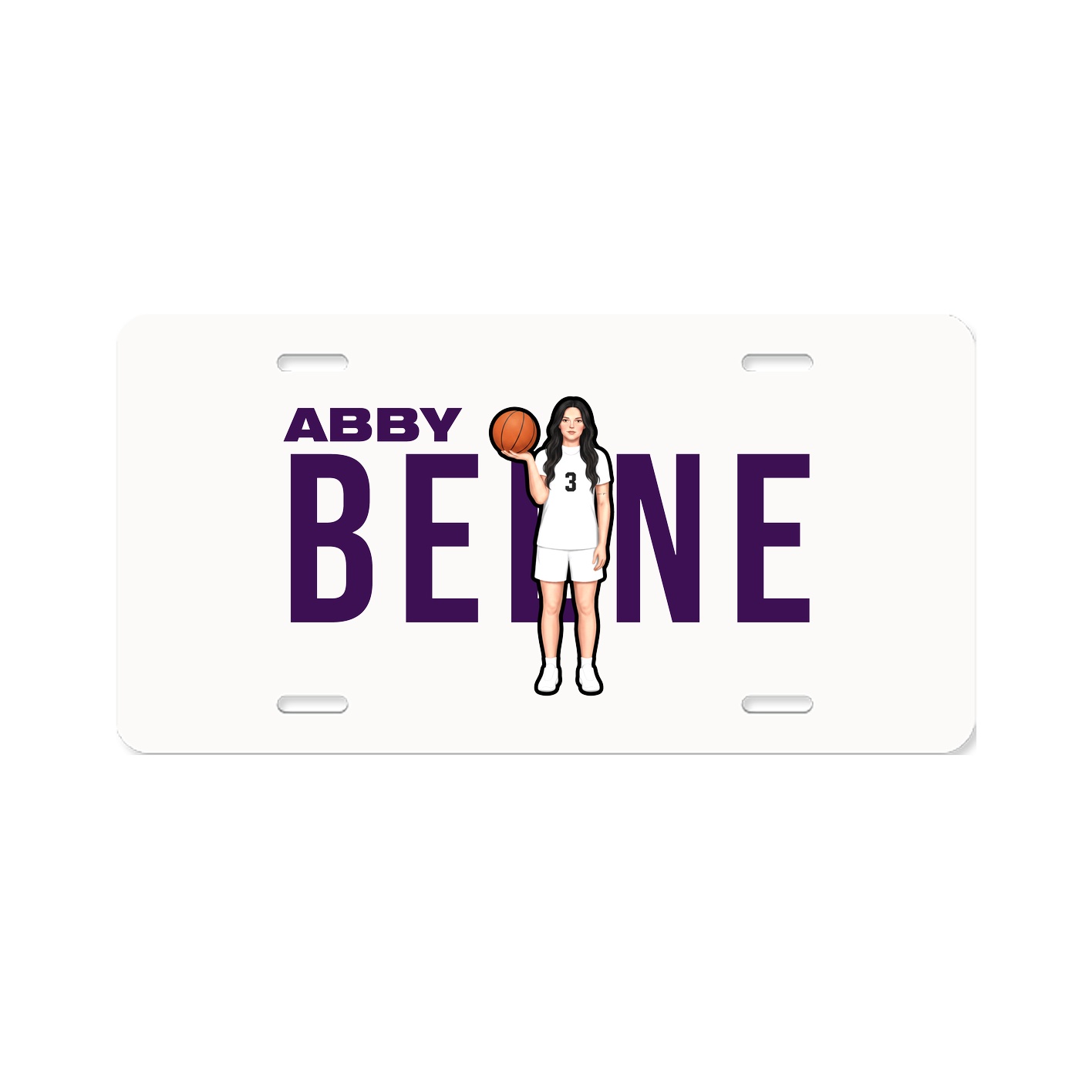 License Plate — Player Name in Classic