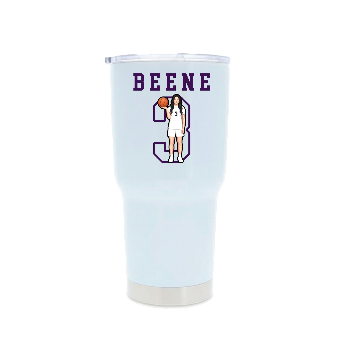 30oz Stainless Steel Tumbler — Shirsey in White