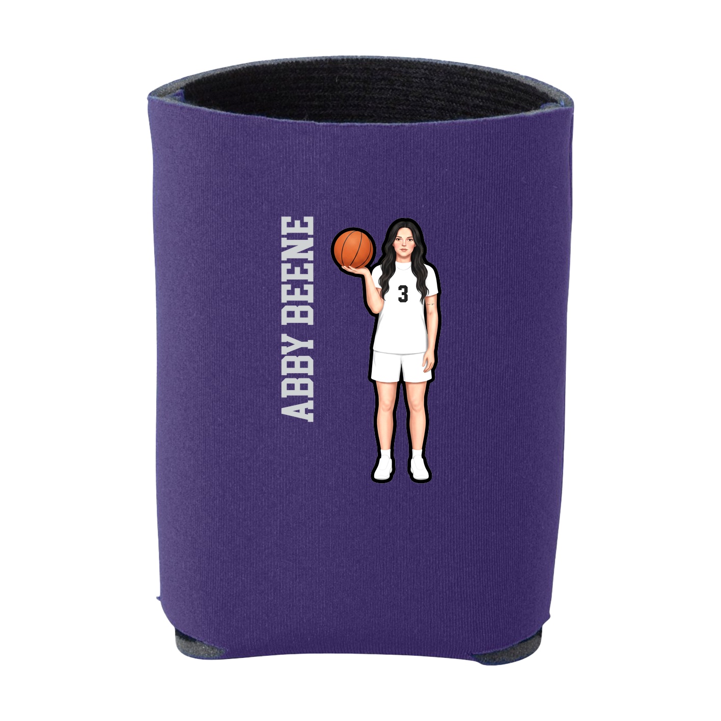 Can Holder — Name Vertical in Purple
