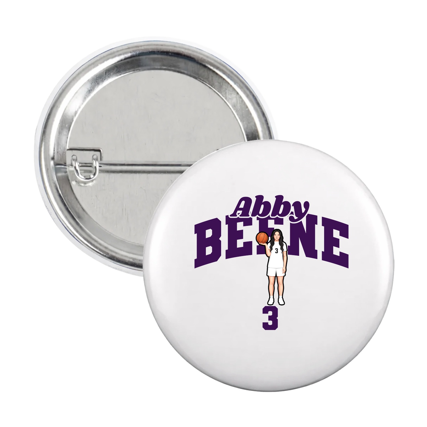 Game Day Button — Signature Arch in White