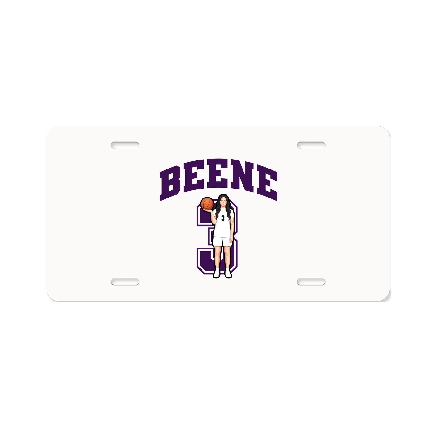 License Plate — Number in Classic