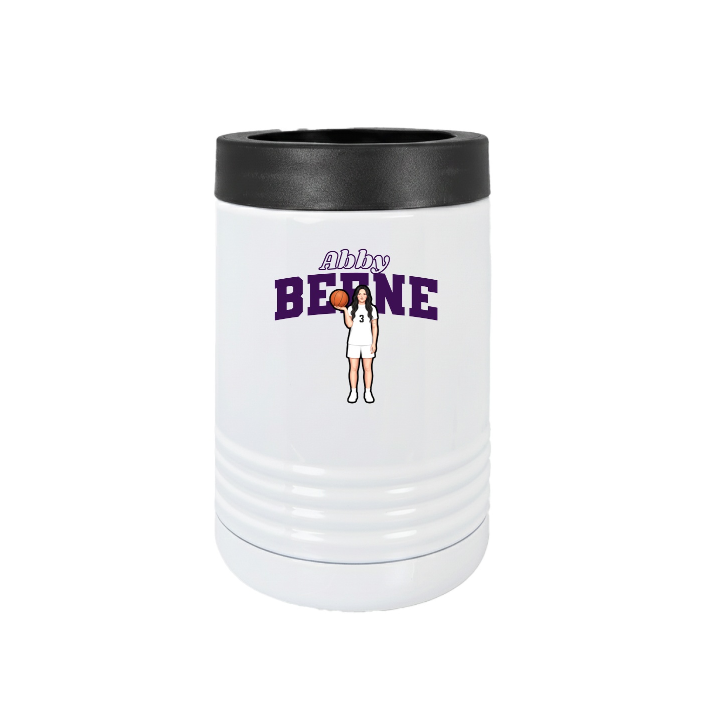 Beverage Holder — Name Arch in White