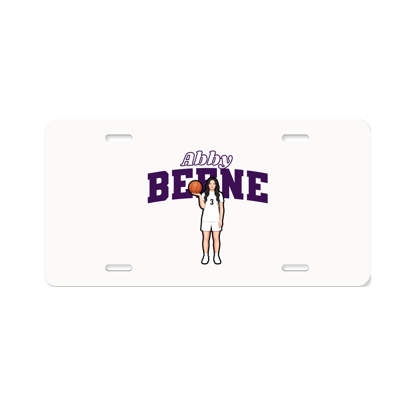 License Plate — Name Arch in Classic