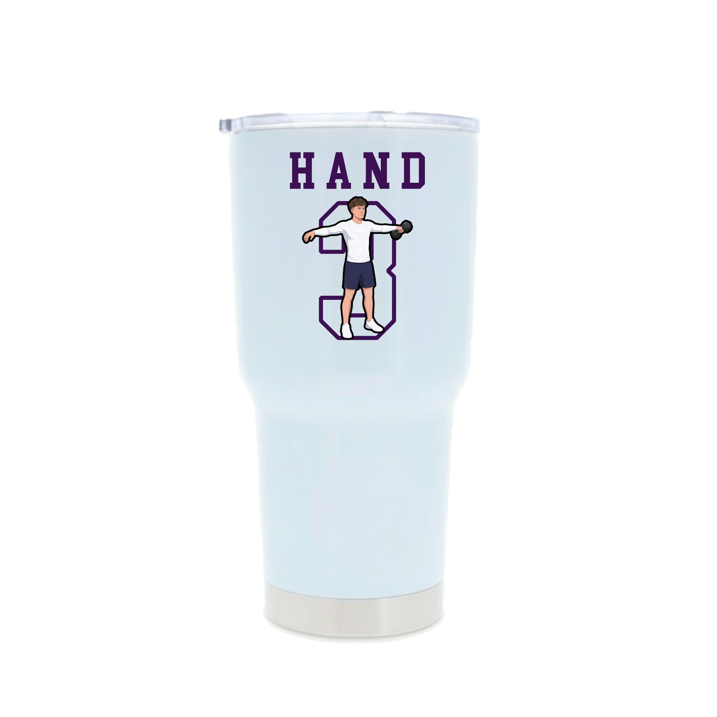 30oz Stainless Steel Tumbler — Shirsey in White