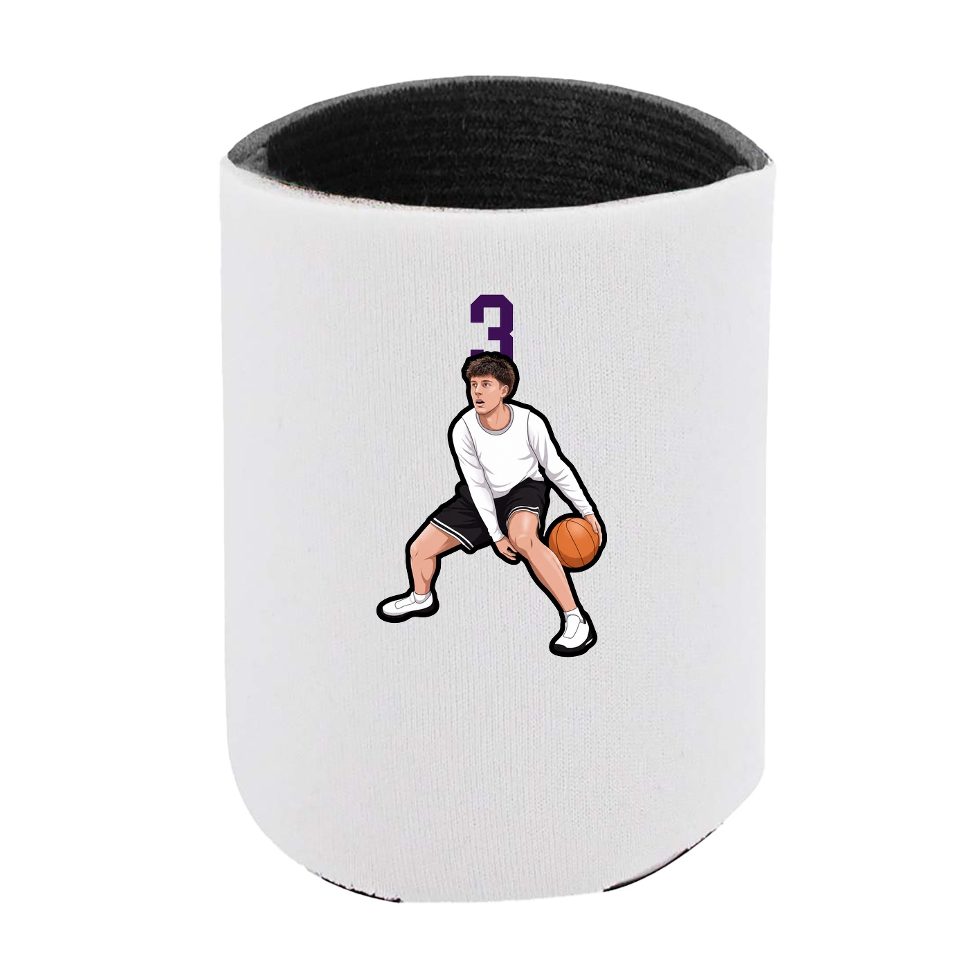 Can Holder — Number Top in White