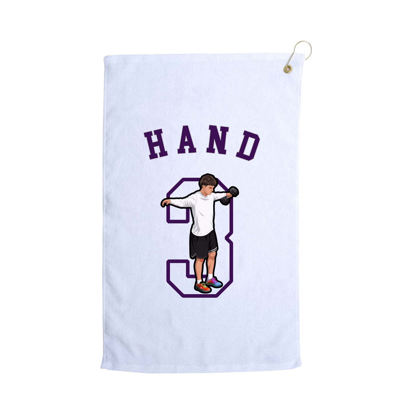 Golf Towel — Shirsey Arch in White