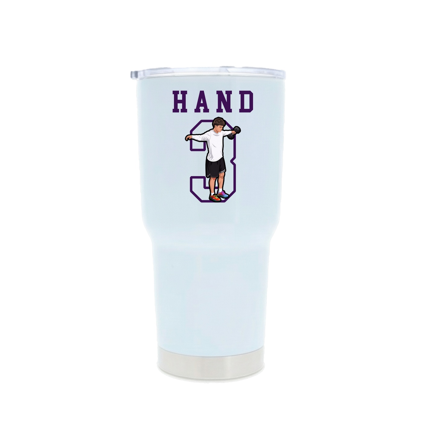 30oz Stainless Steel Tumbler — Shirsey in White