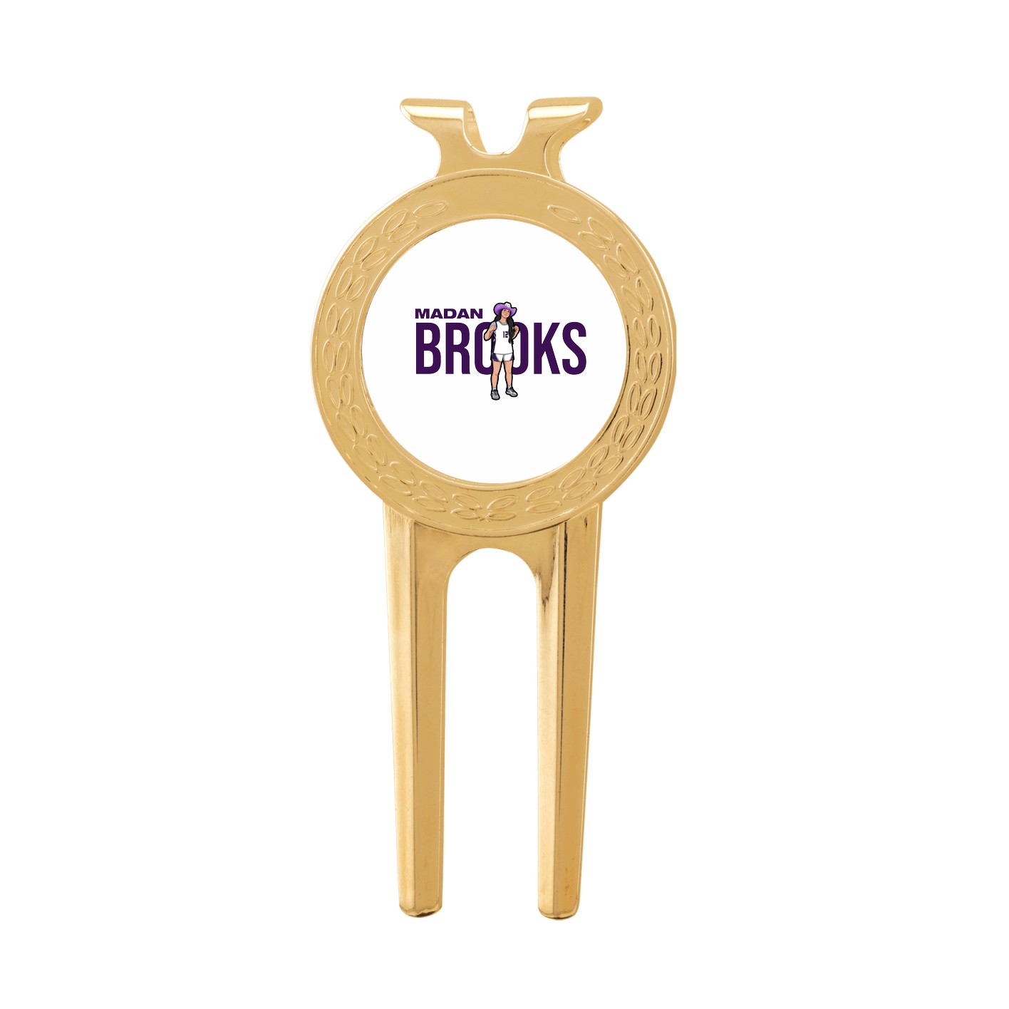 Divot Tool with Ball Marker — Player Name in Classic