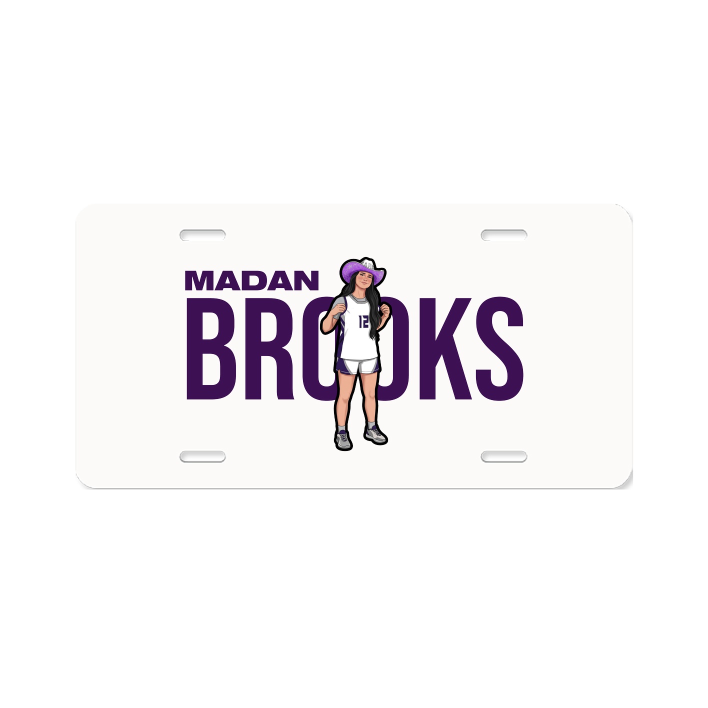 License Plate — Player Name in Classic