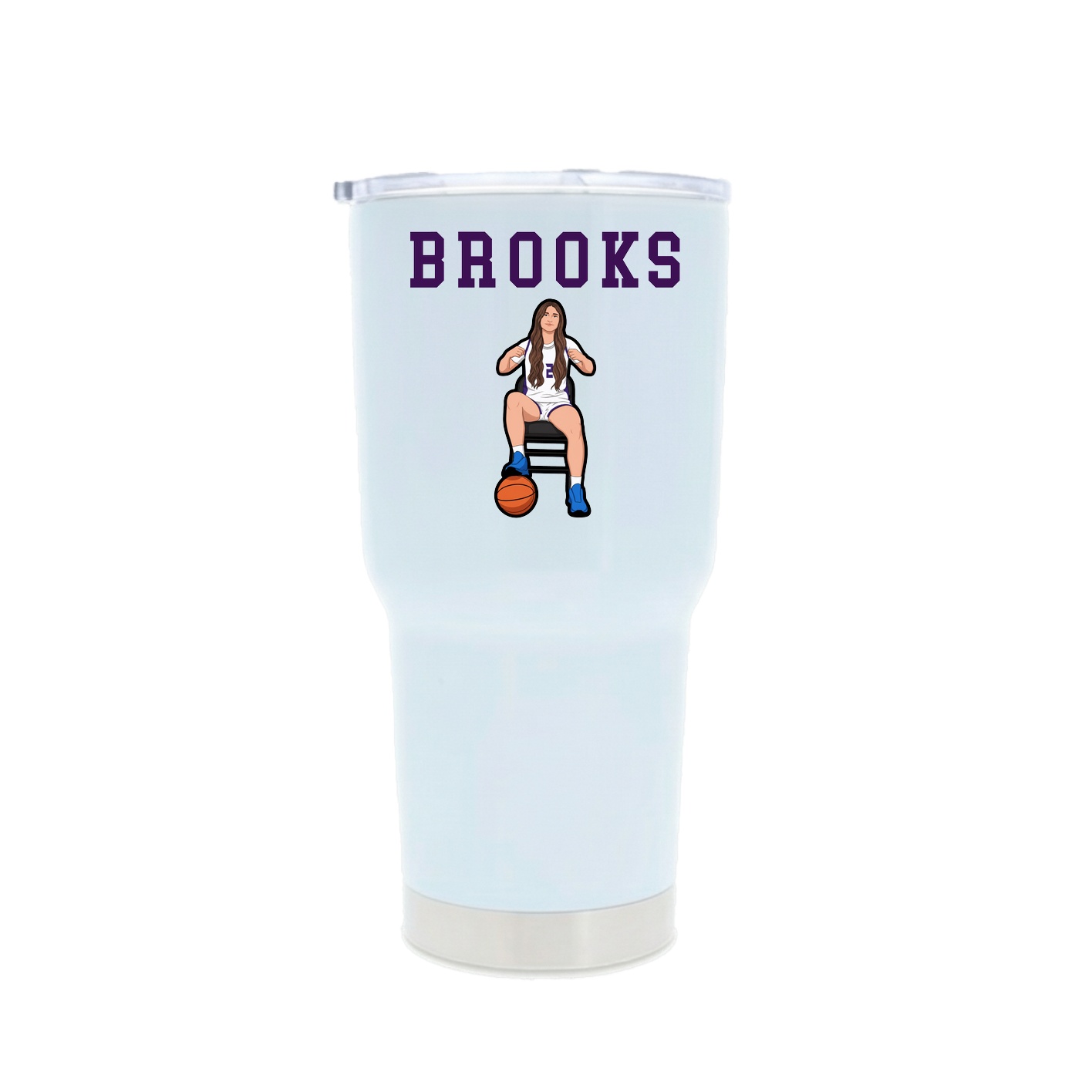 30oz Stainless Steel Tumbler — Shirsey in White