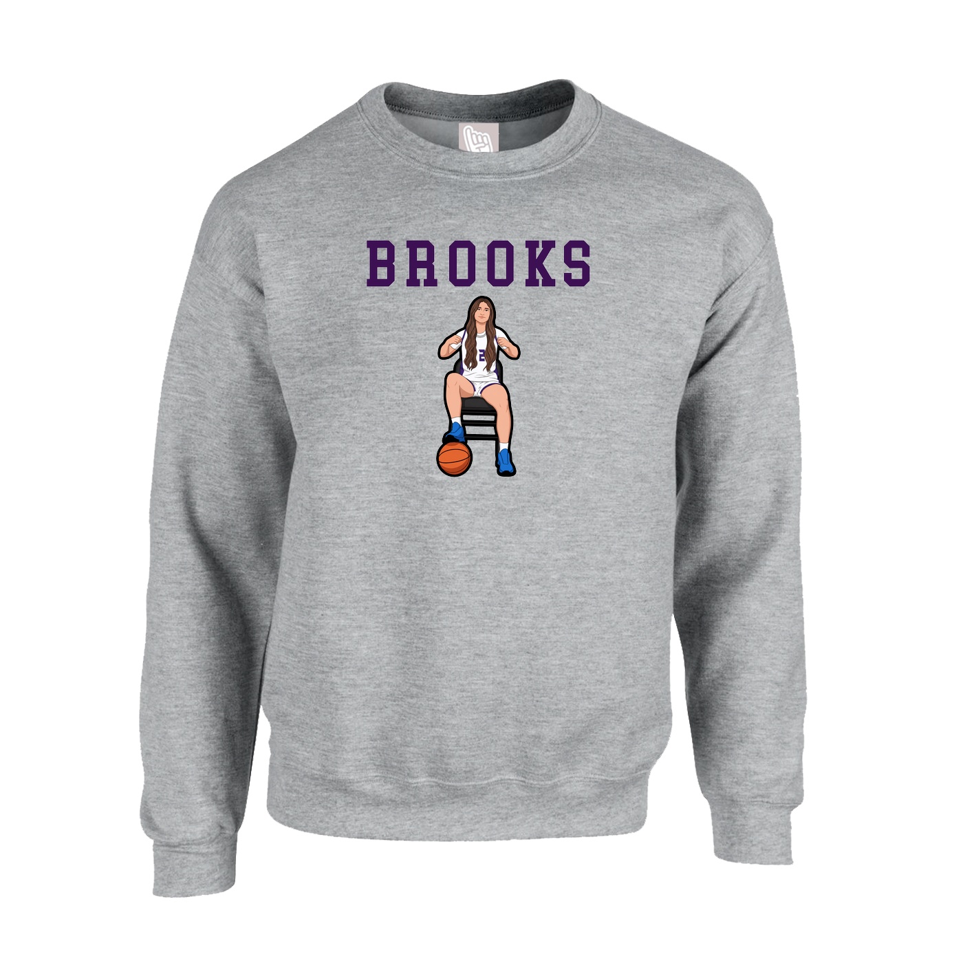 Fleece Crew — Shirsey in Grey
