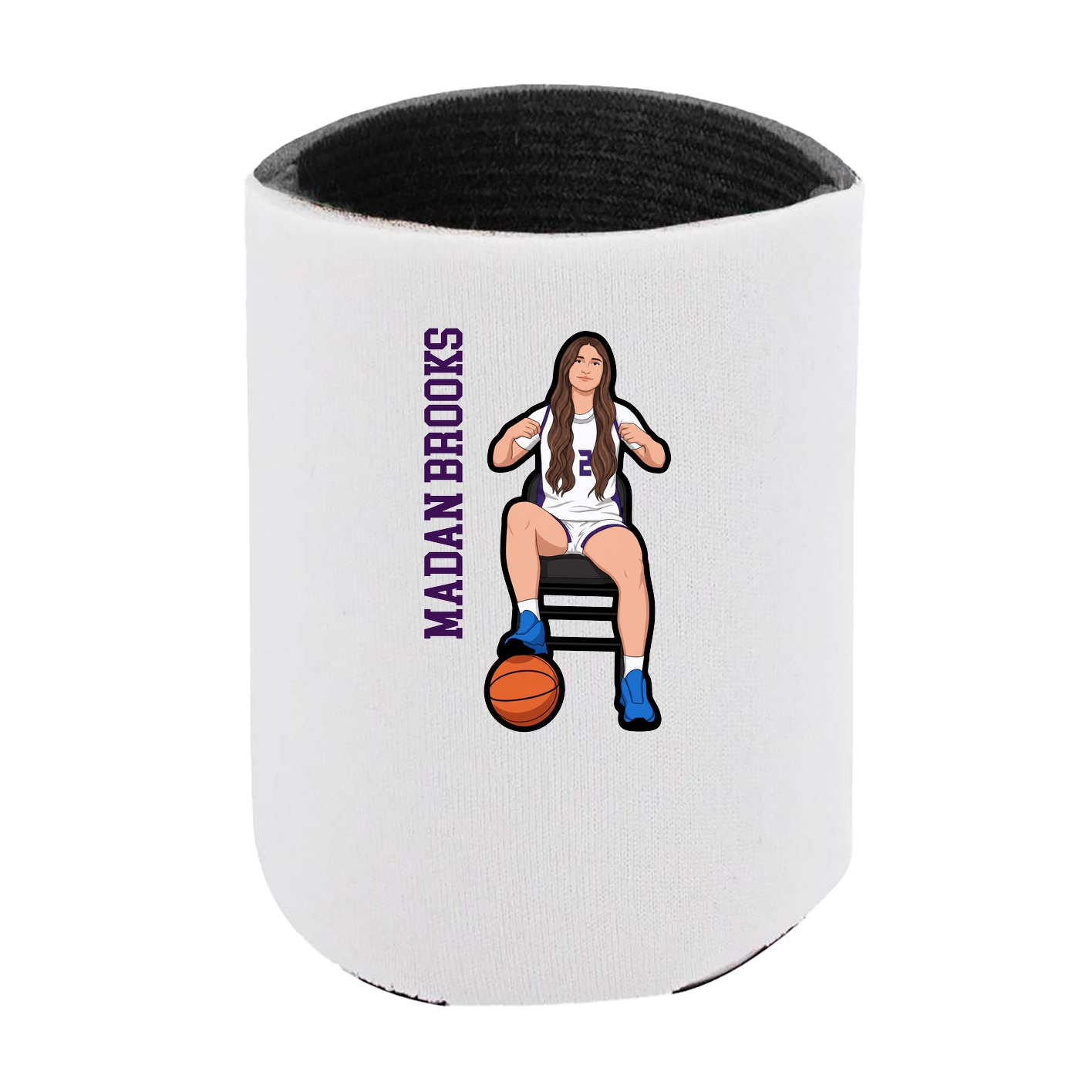 Can Holder — Name Vertical in White