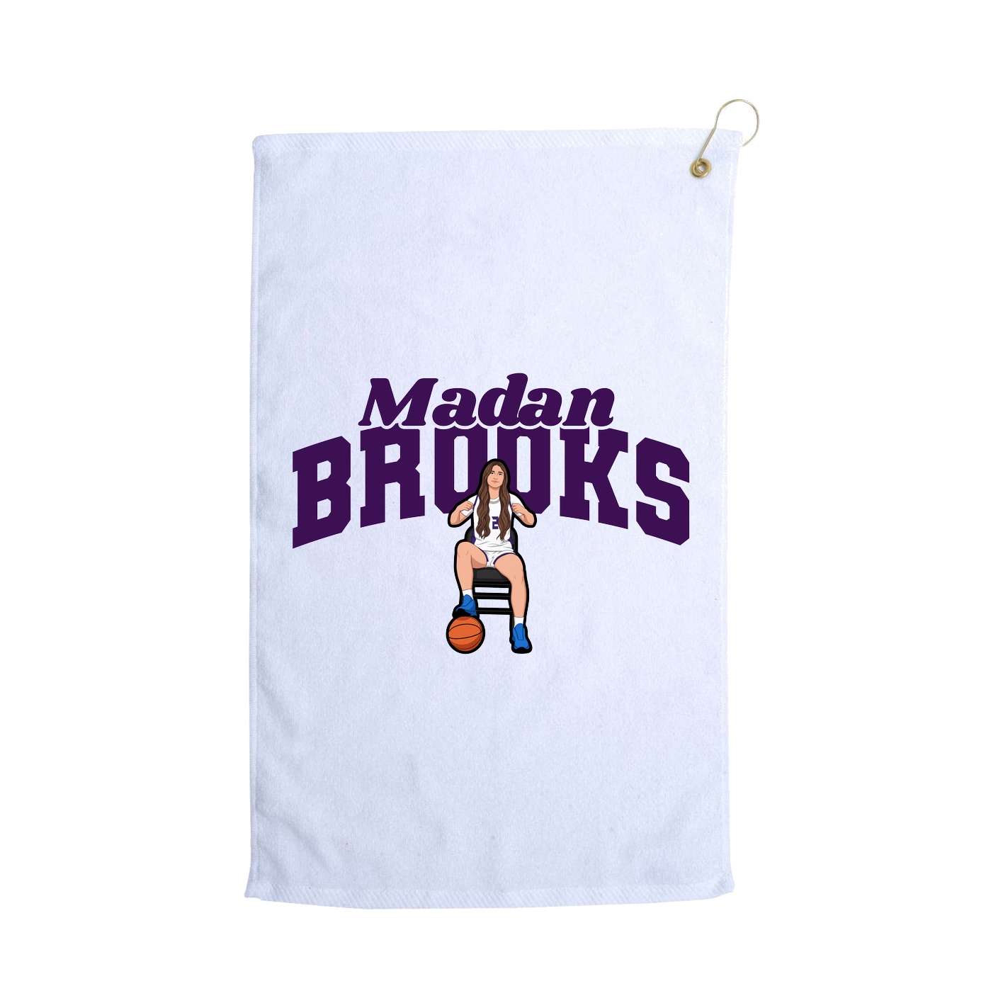 Golf Towel — Signature Arch in White