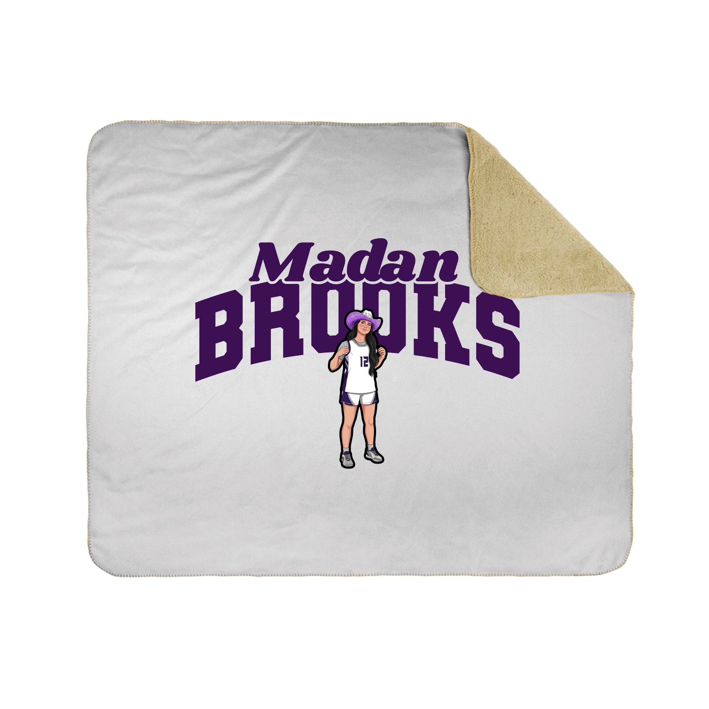 Throw Blanket — Signature Arch in White
