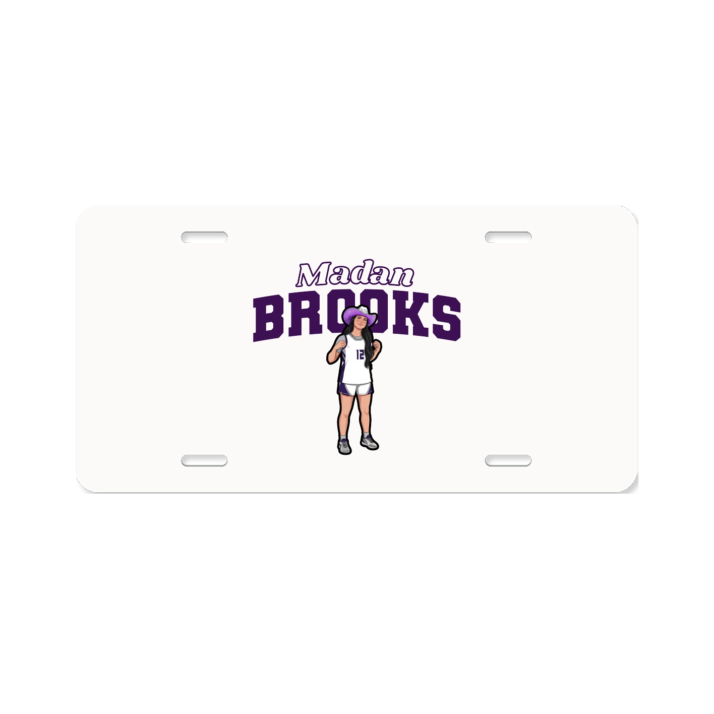 License Plate — Name Arch in Classic