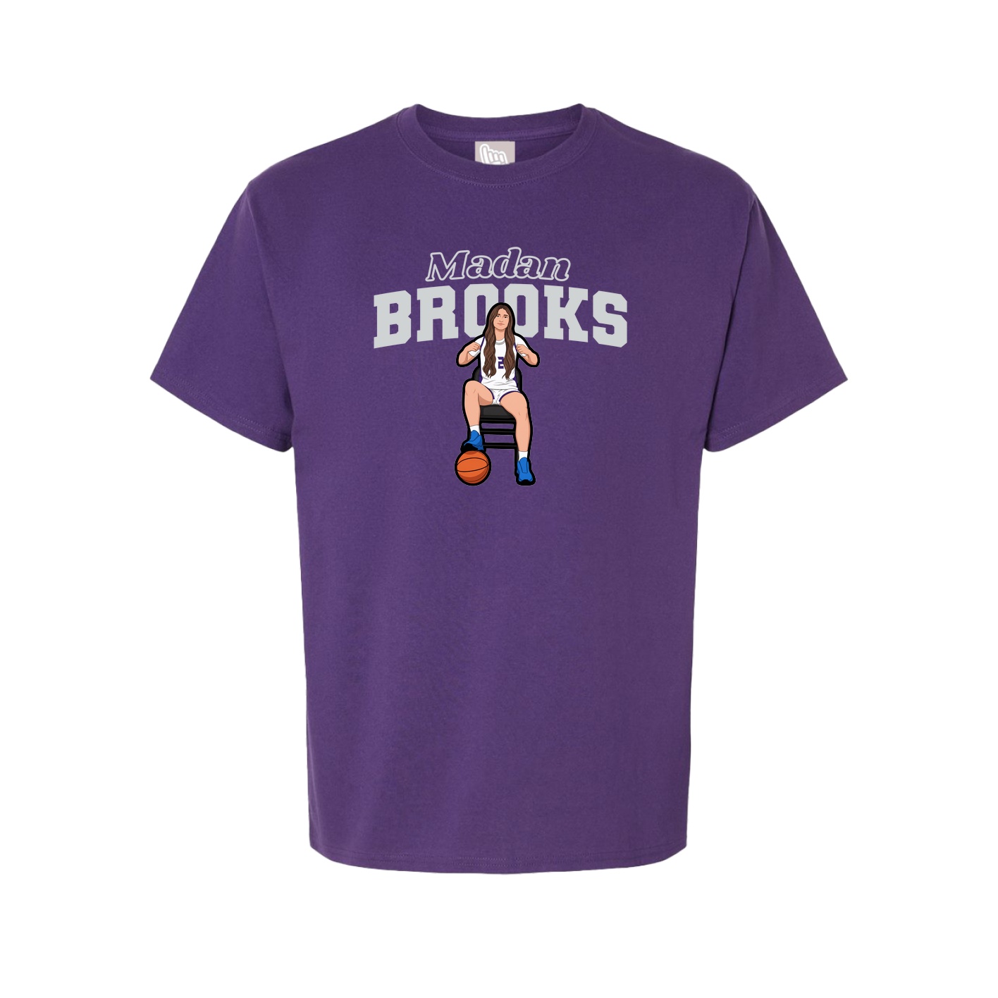 Youth Tee — Name Arch in Purple