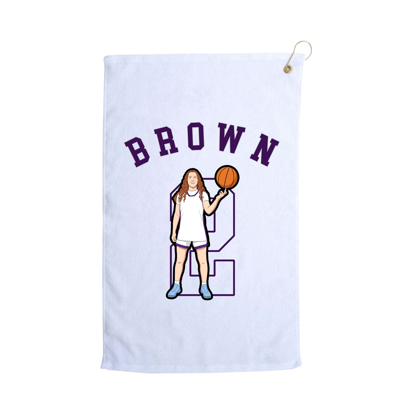 Golf Towel — Shirsey Arch in White