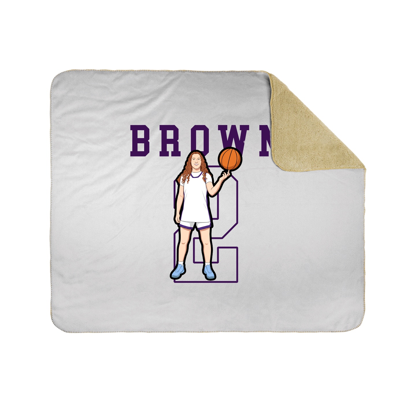 Throw Blanket — Shirsey in White