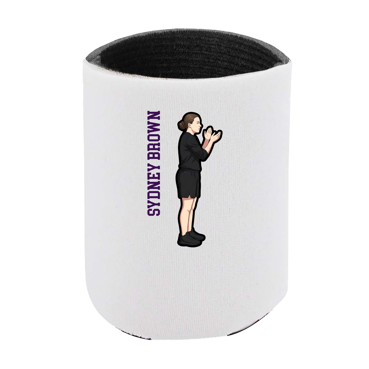 Can Holder — Name Vertical in White