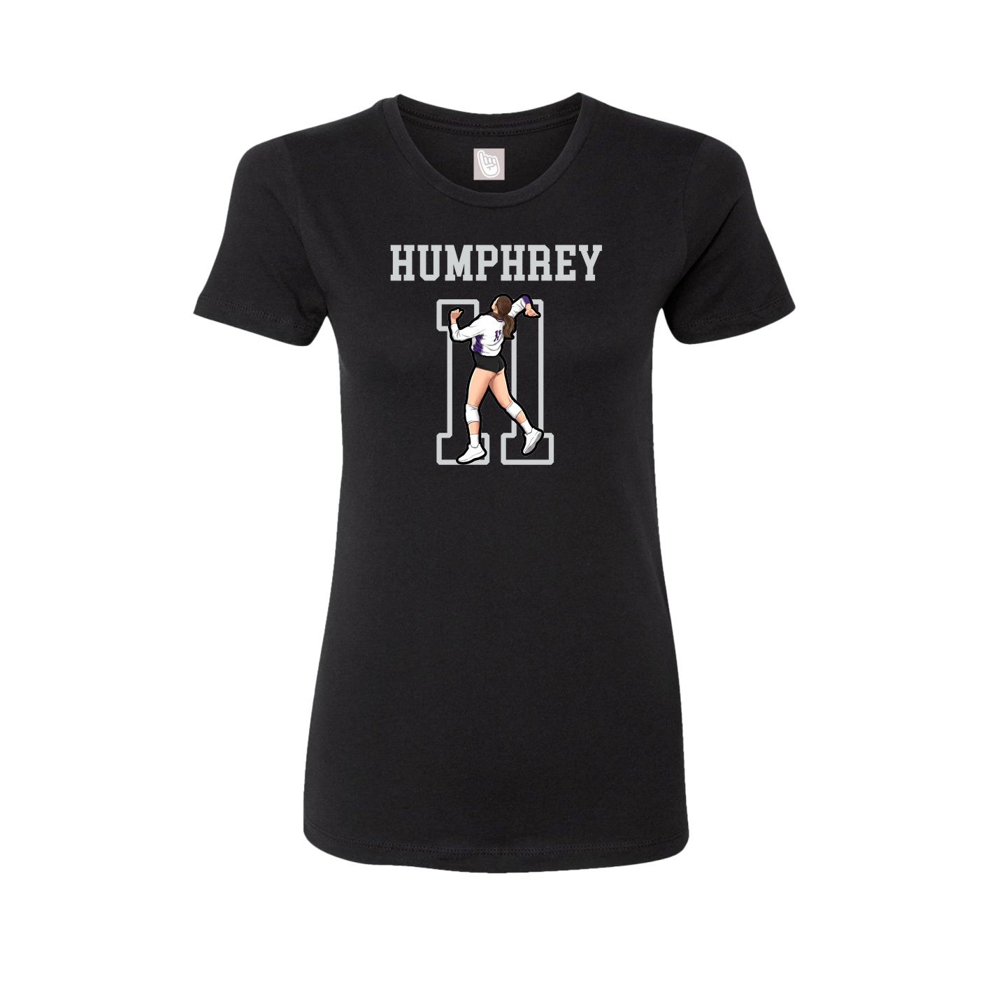 Fitted Women's Tee — Shirsey in Black