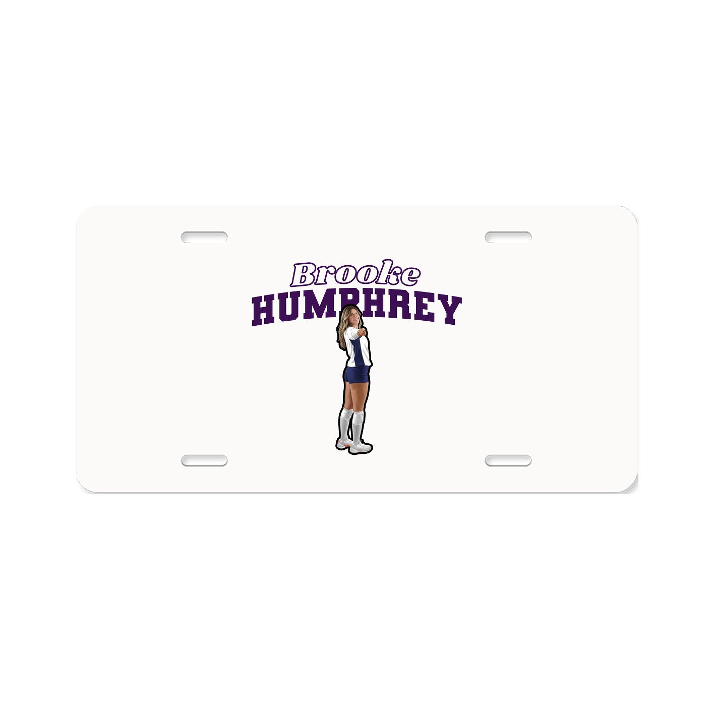 License Plate — Name Arch in Classic