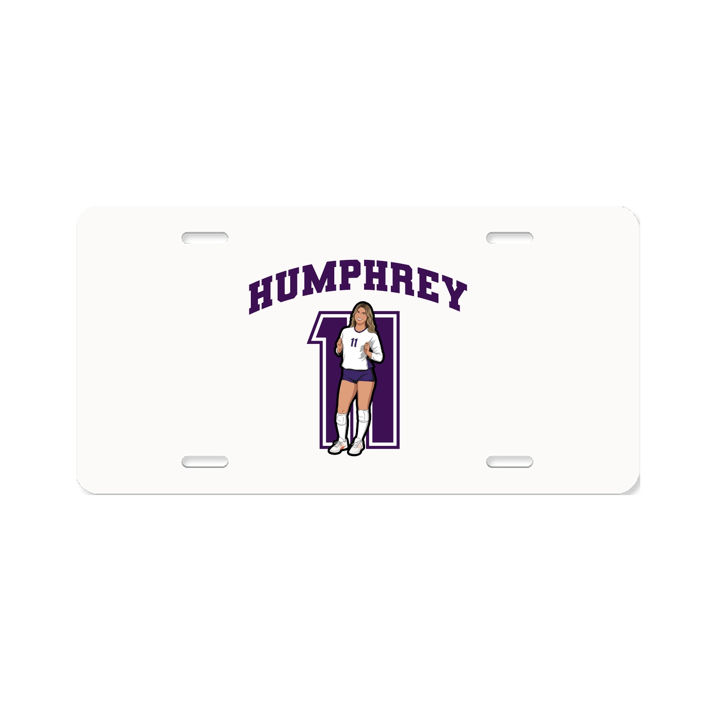 License Plate — Number in Classic