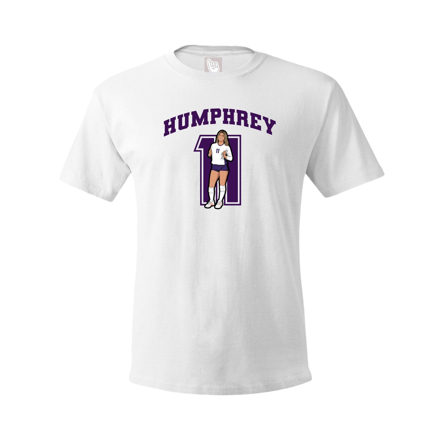 Tee — Number in White