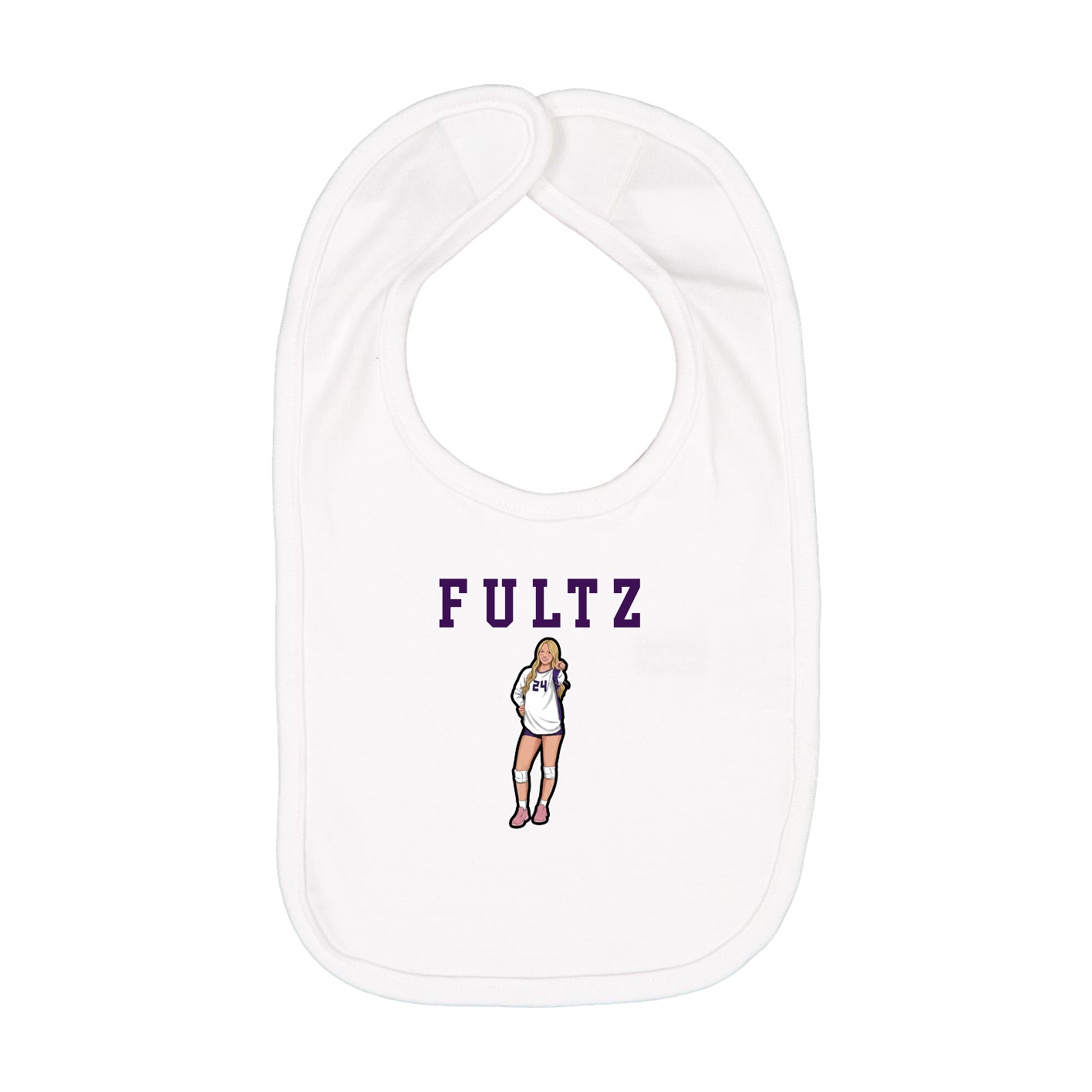 Infant Bib — Shirsey in White