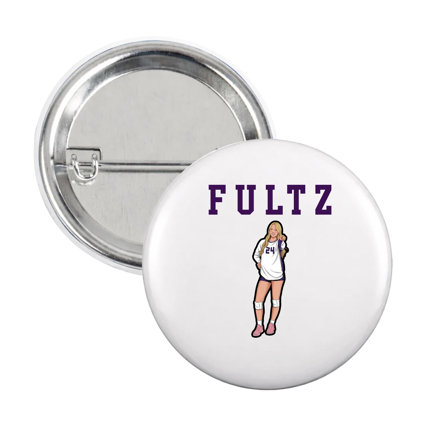 Game Day Button — Shirsey in White