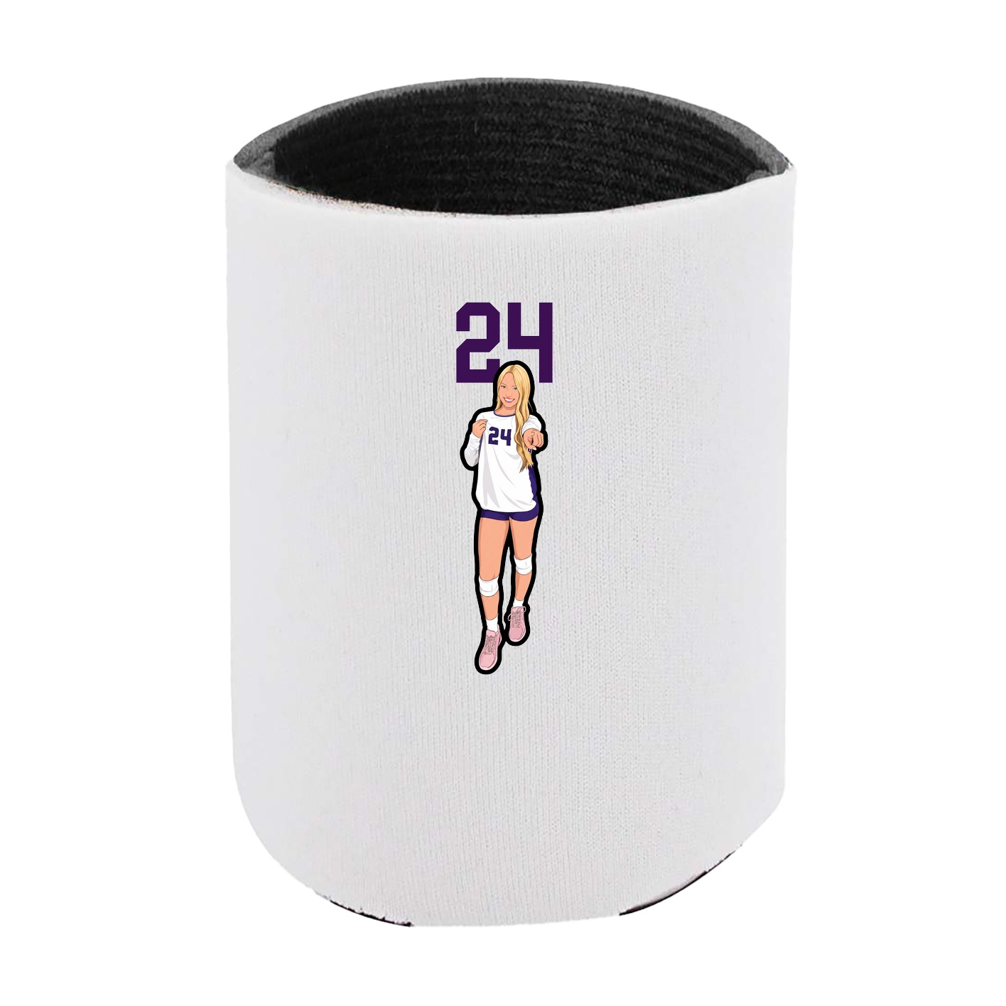 Can Holder — Number Top in White