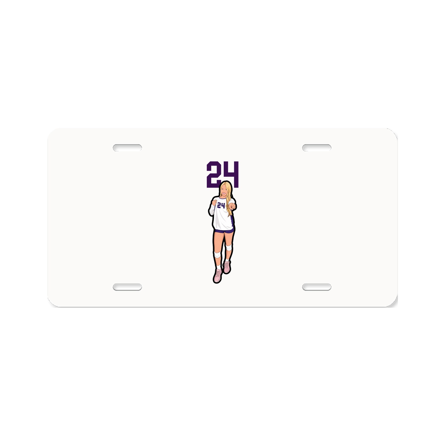 License Plate — Number Top in Classic