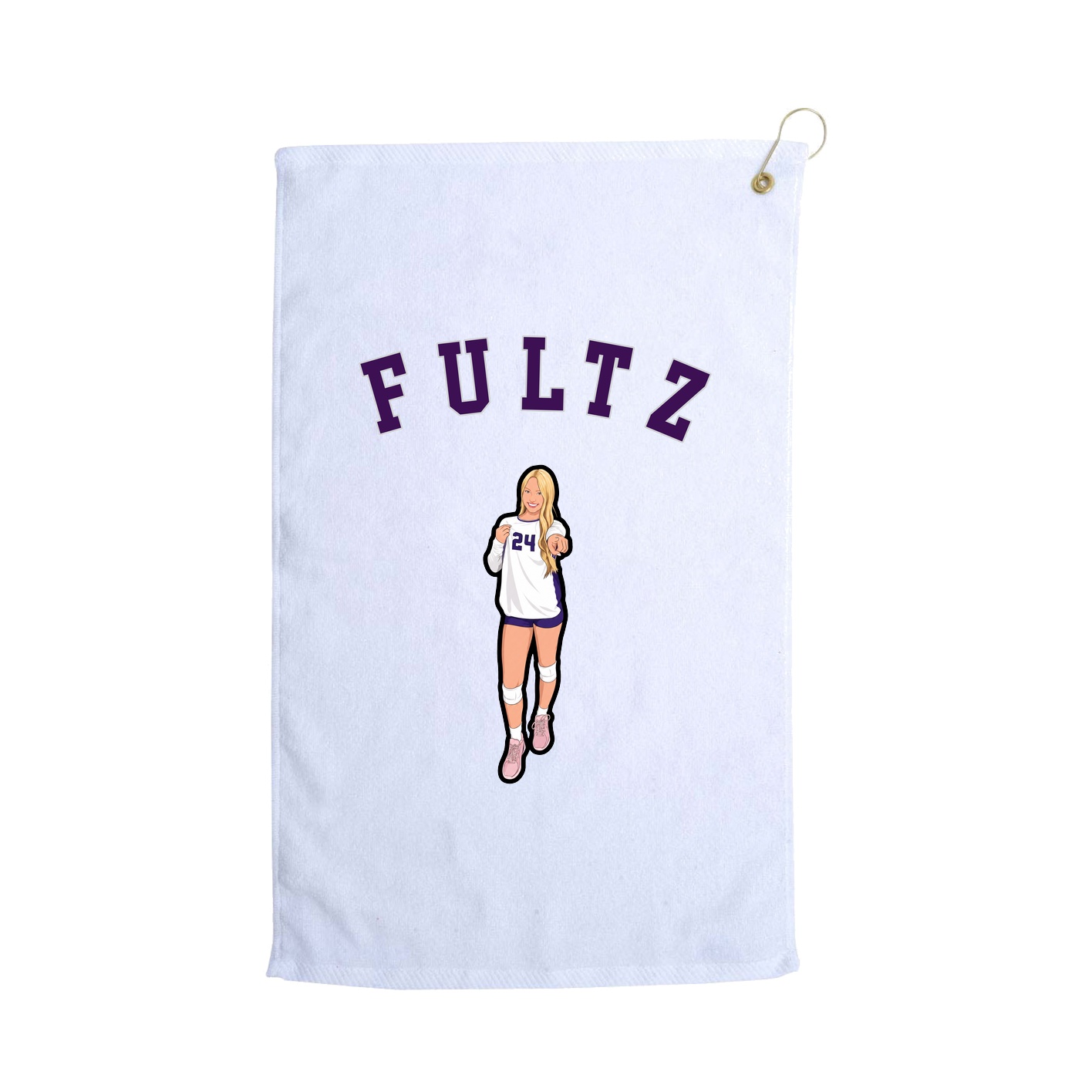 Golf Towel — Shirsey Arch in White