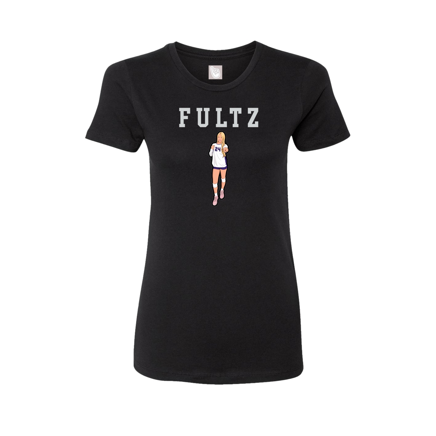 Fitted Women's Tee — Shirsey in Black