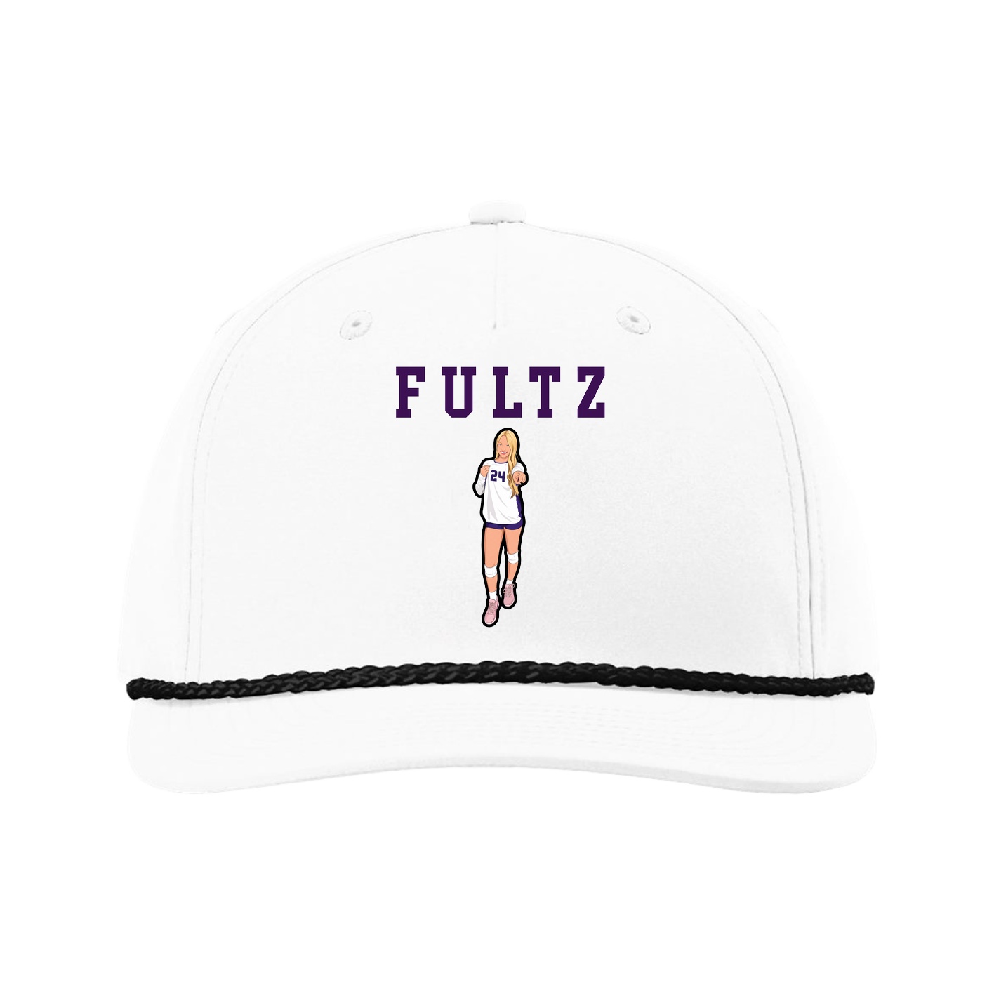 Five-Panel Classic Rope Cap — Shirsey in White