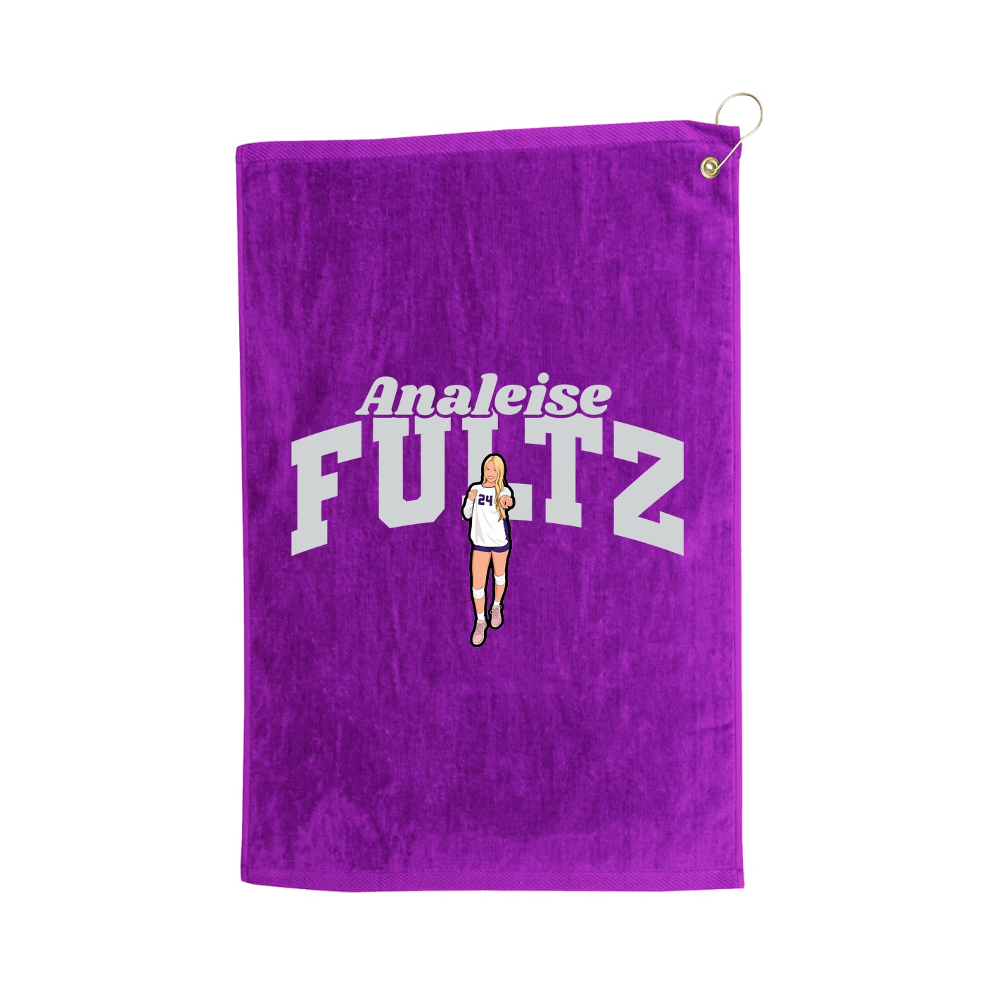 Golf Towel — Signature Arch in Purple